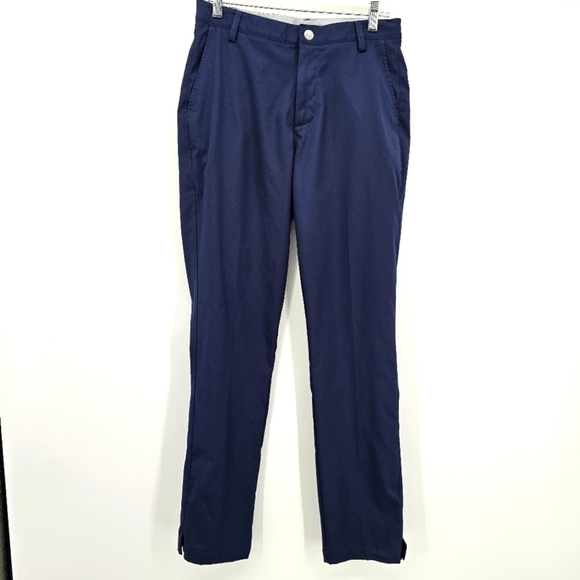 Puma Quick Dri Flat Front Navy Golf Pant Mens Size 30x32 - Picture 1 of 9